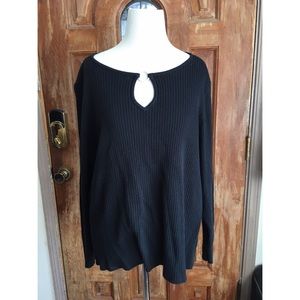 Lane Bryant long sleeved black sweater